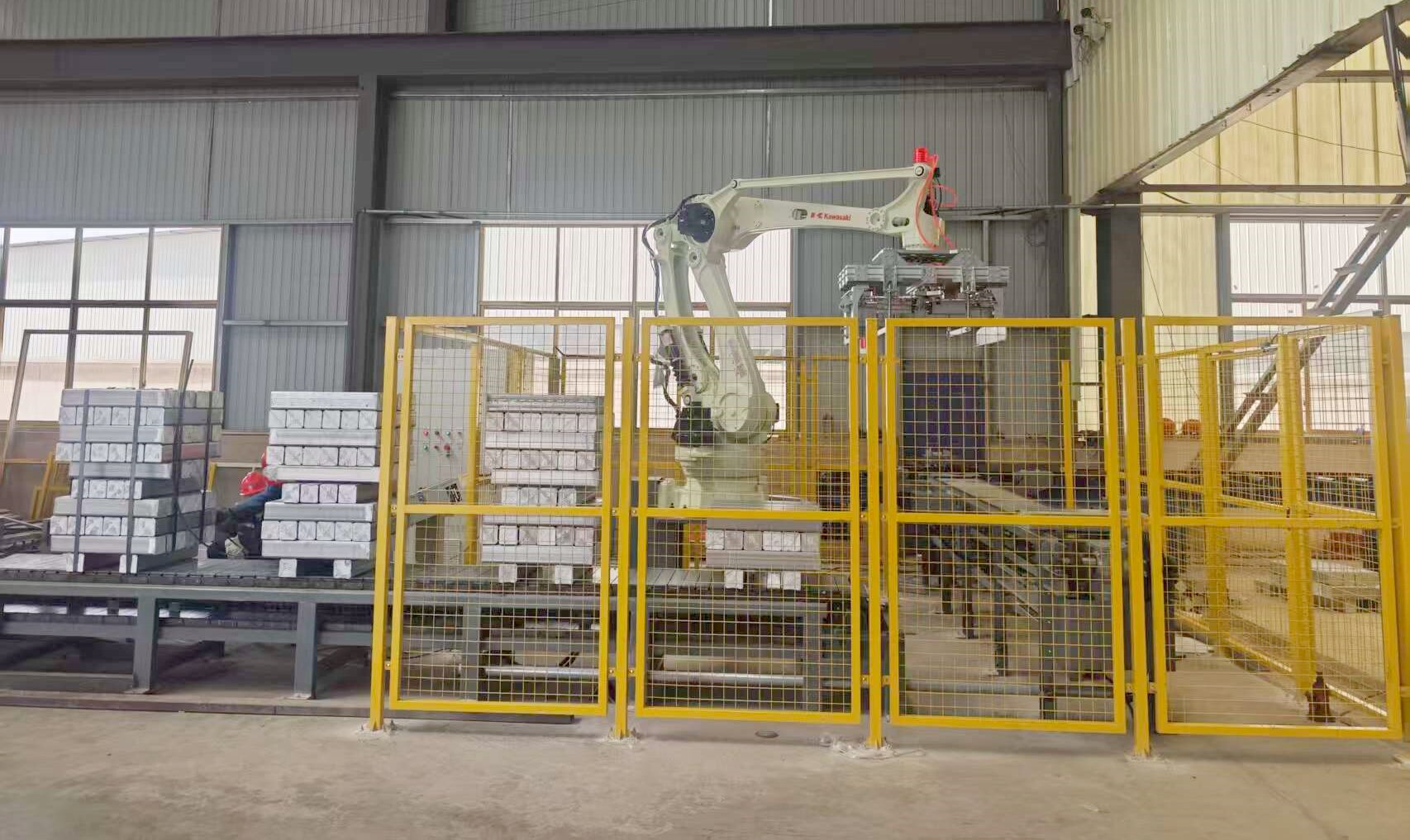 铝方棒/圆棒码垛输送生产线