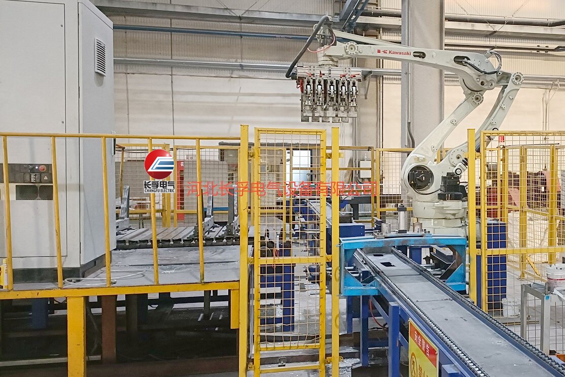 铝圆棒码垛输送生产线